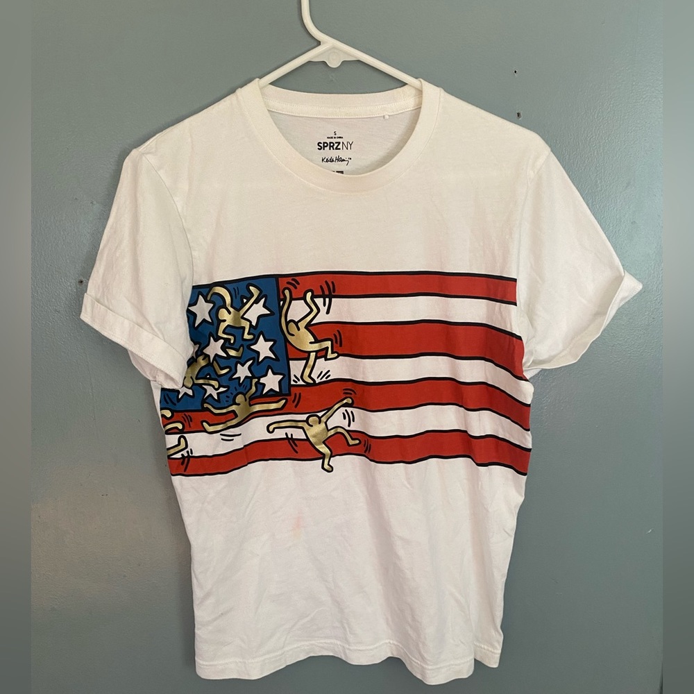 SPRZ NY Keith Harding flag TShirt